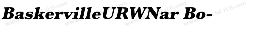 BaskervilleURWNar Bo字体转换